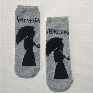Wednesday Addams Graphic Socks NWT